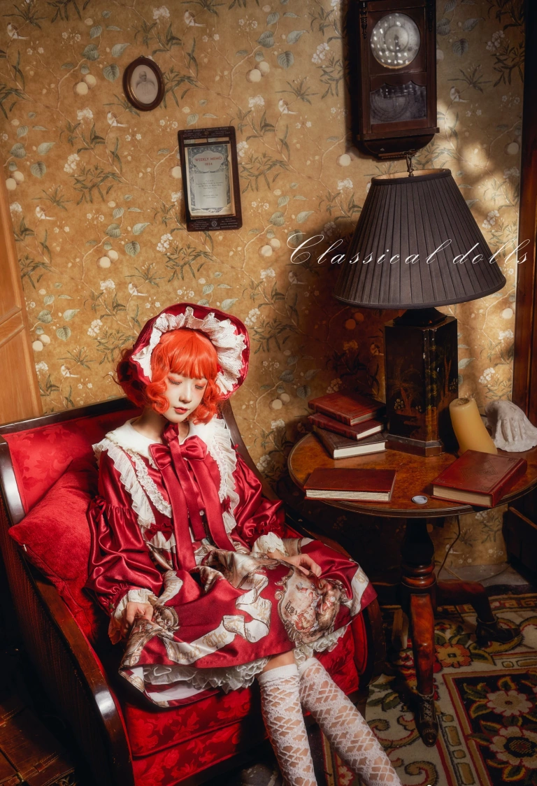 阿包也是兔娘《Lolita红裙2》写真图集 28P｜在线预览与图包下载