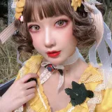 阿包也是兔娘《Lolita黄裙》写真图集 12P｜在线预览与图包下载