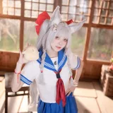 九柒喵《碧蓝航线-朝凪JK》写真图集 37P｜在线预览与图包下载