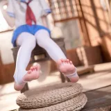 九柒喵《碧蓝航线-朝凪JK》写真图集 37P｜在线预览与图包下载