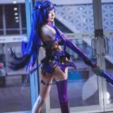 阿包也是兔娘《魅魔芽衣恶魔》写真图集 11P｜在线预览与图包下载