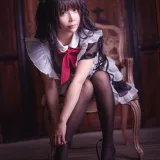 抱走莫子《黑丝猫咪小女仆》写真图集 44P｜在线预览与图包下载