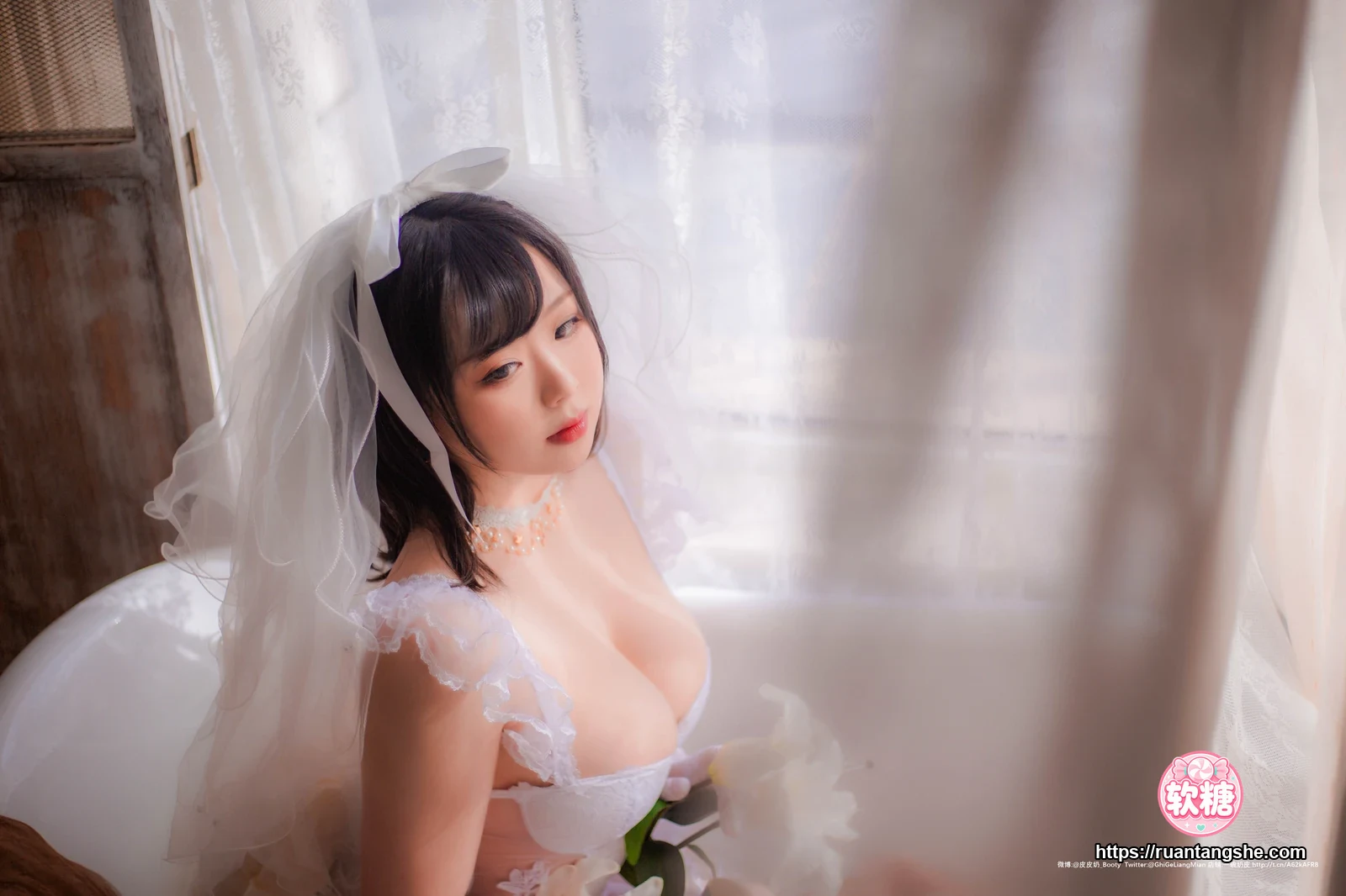 皮皮奶 皮皮奶 NO.023 - 朦胧婚纱