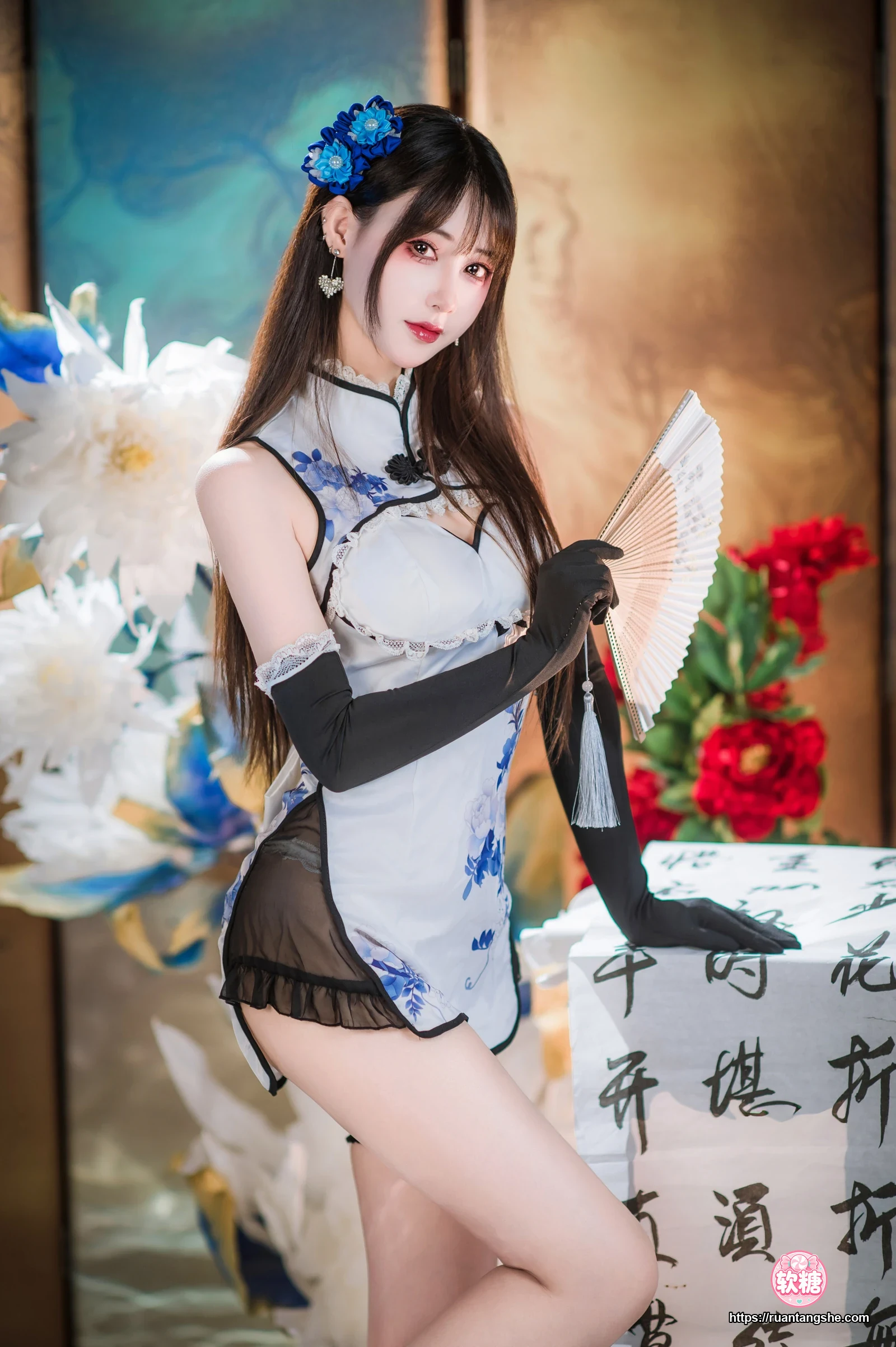 羽生三未 羽生三未 NO.024 - 瓶儿·青花瓷旗袍