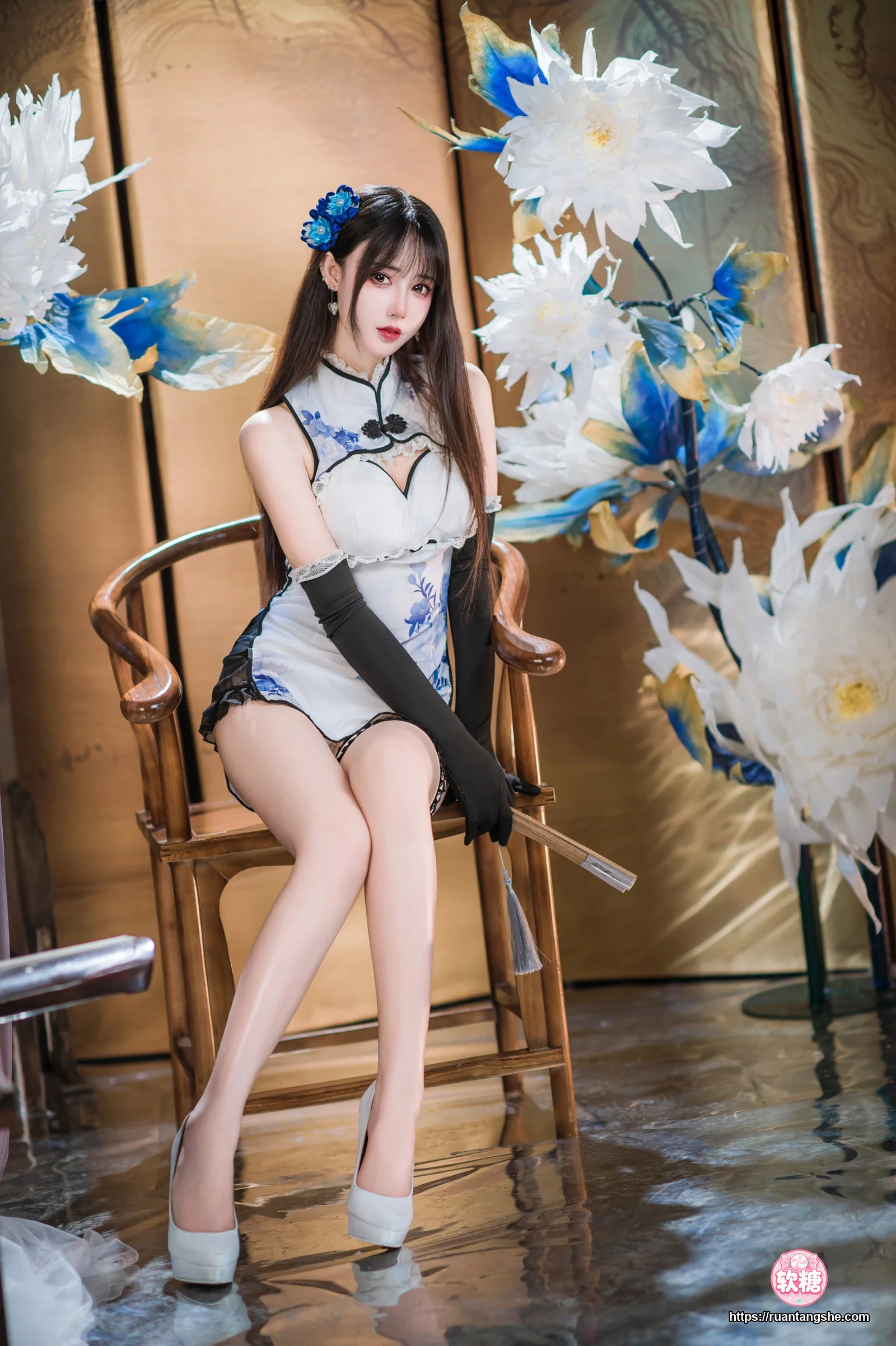 羽生三未 羽生三未 NO.024 - 瓶儿·青花瓷旗袍