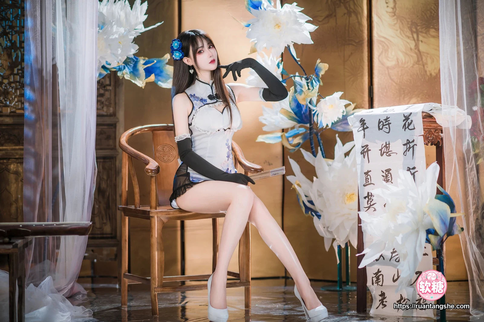 羽生三未 羽生三未 NO.024 - 瓶儿·青花瓷旗袍