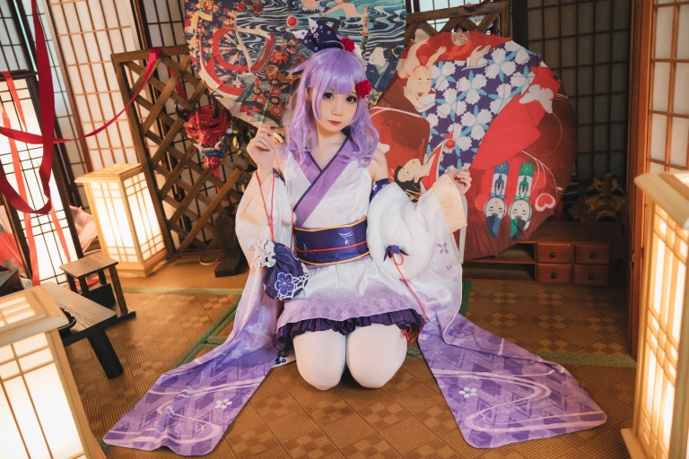 焖焖碳《独角兽和服》写真图集 30P｜在线预览与图包下载