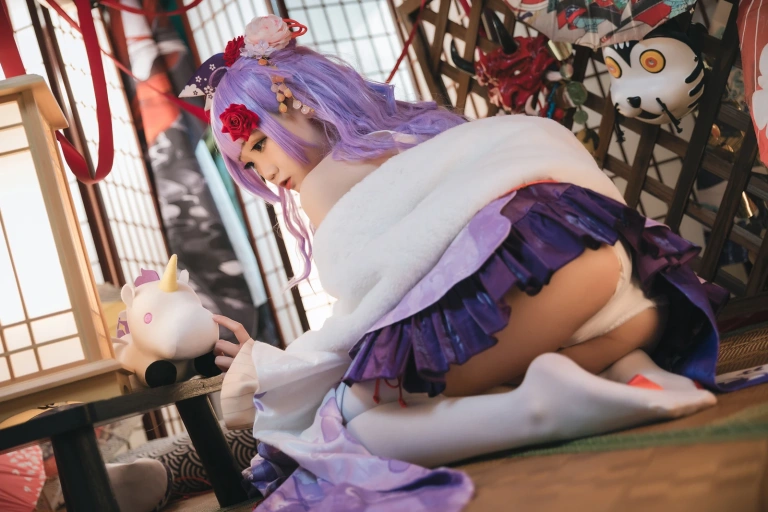 焖焖碳《独角兽和服》写真图集 30P｜在线预览与图包下载