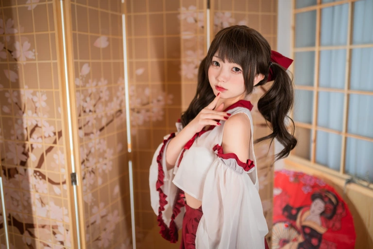 花铃《小巫女》写真图集 85P｜在线预览与图包下载