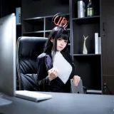 九柒喵《蔚蓝档案 调月莉音OL》写真图集 64P｜在线预览与图包下载