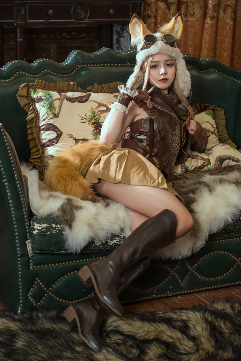 七月喵子《幻想兽娘集月食 波克塔耶子》写真图集 25P｜在线预览与图包下载