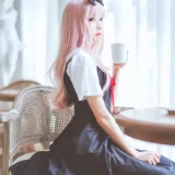 桜桃喵《藤原千花》写真图集 48P｜在线预览与图包下载