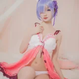 木棉棉《蕾姆睡衣》写真图集 24P｜在线预览与图包下载