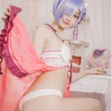木棉棉《蕾姆睡衣》写真图集 24P｜在线预览与图包下载