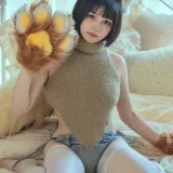 七月喵子《幻想兽娘集日食 牙牙》写真图集 26P｜在线预览与图包下载