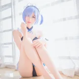 木棉棉《蕾姆泳装》写真图集 26P｜在线预览与图包下载