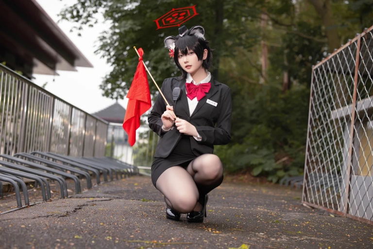 屿鱼《蔚蓝档案 春日椿 导游》写真图集 55P｜在线预览与图包下载