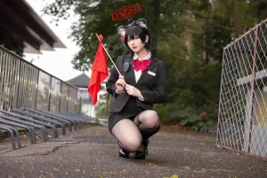 屿鱼《蔚蓝档案 春日椿 导游》写真图集 55P｜在线预览与图包下载