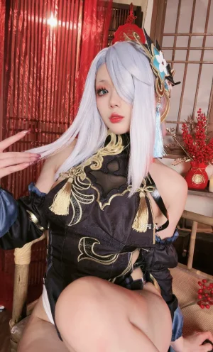 九言《原神新春 申鹤旗袍 海灯节 单人》写真图集 43P+15V｜在线预览与图包下载