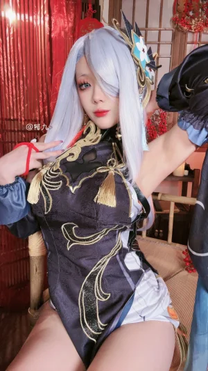 九言《原神新春 申鹤旗袍 海灯节 单人》写真图集 43P+15V｜在线预览与图包下载