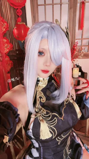 九言《原神新春 申鹤旗袍 海灯节 单人》写真图集 43P+15V｜在线预览与图包下载