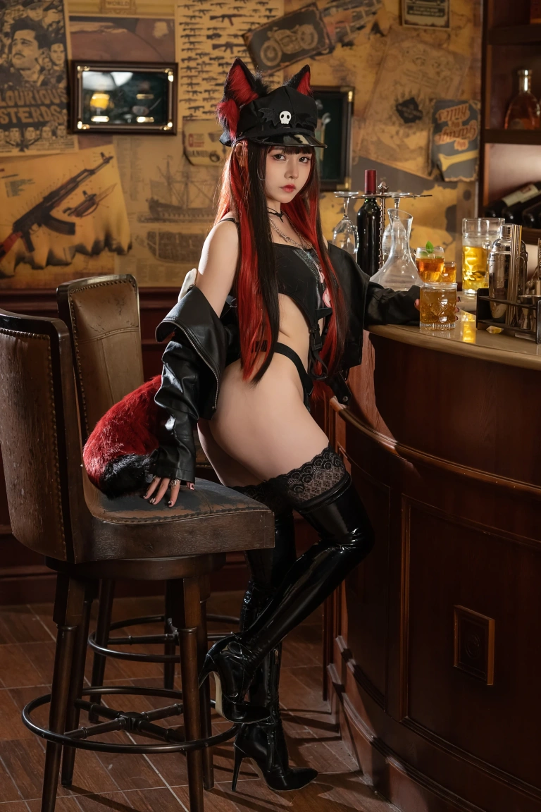 七月喵子《幻想兽娘集月食 火狄娅》写真图集 23P｜在线预览与图包下载