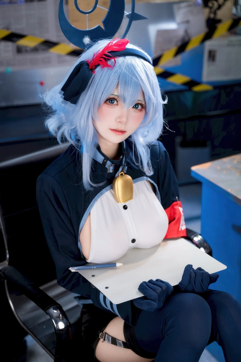九柒喵《蔚蓝档案 天雨亚子》写真图集 46P｜在线预览与图包下载