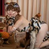 七月喵子《幻想兽娘集月食 纳菲》写真图集 20P｜在线预览与图包下载