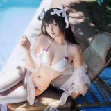 屿鱼《碧蓝航线 樫野泳装》写真图集 25P｜在线预览与图包下载