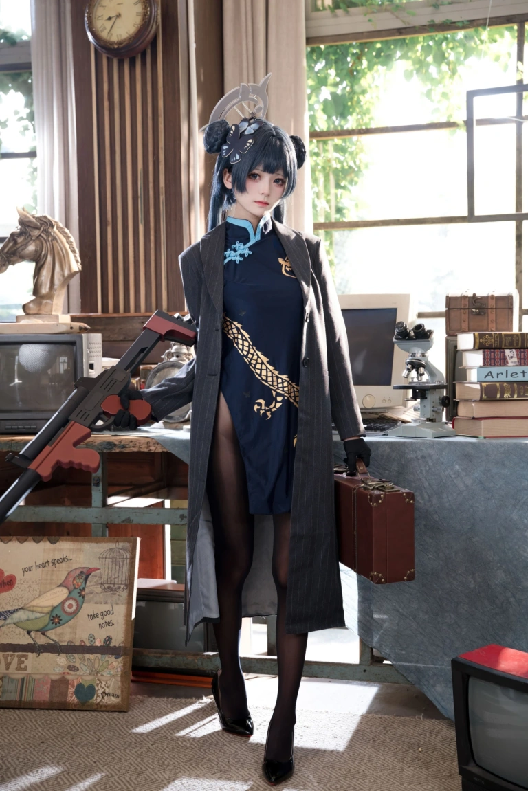 九柒喵《蔚蓝档案 妃咲原皮》写真图集 54P｜在线预览与图包下载