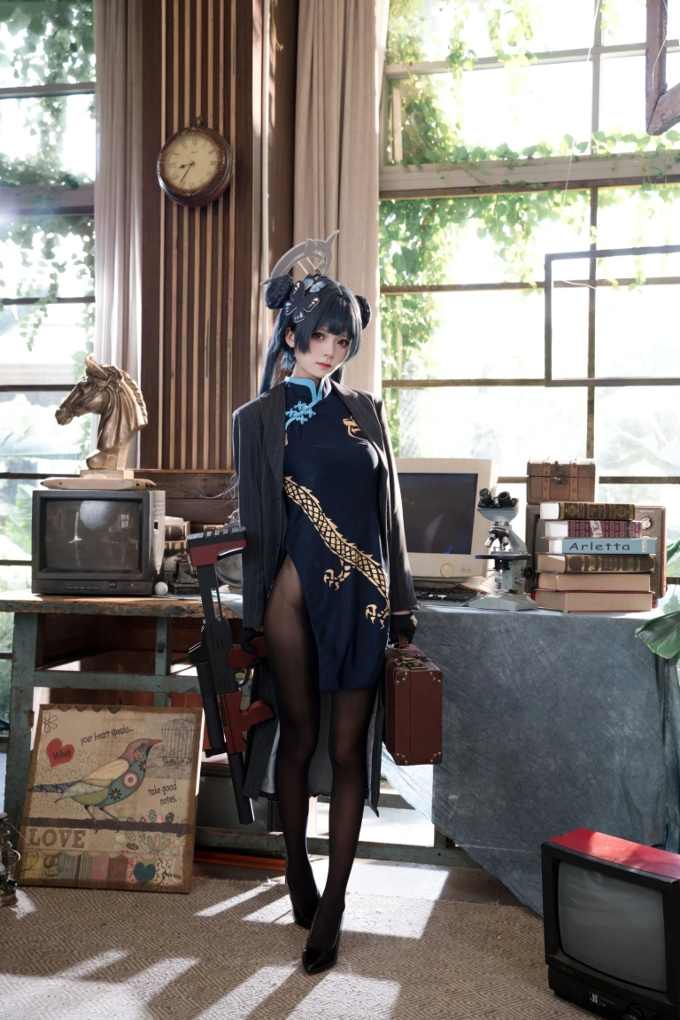 九柒喵《蔚蓝档案 妃咲原皮》写真图集 54P｜在线预览与图包下载
