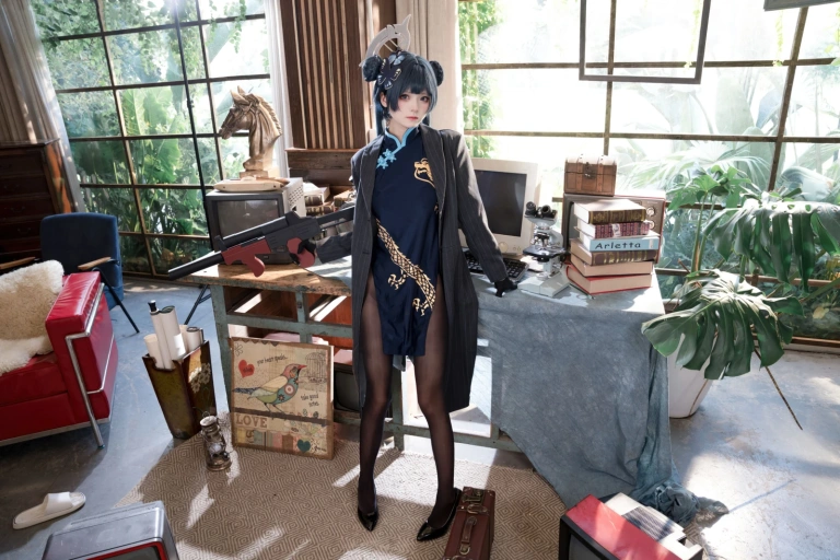 九柒喵《蔚蓝档案 妃咲原皮》写真图集 54P｜在线预览与图包下载