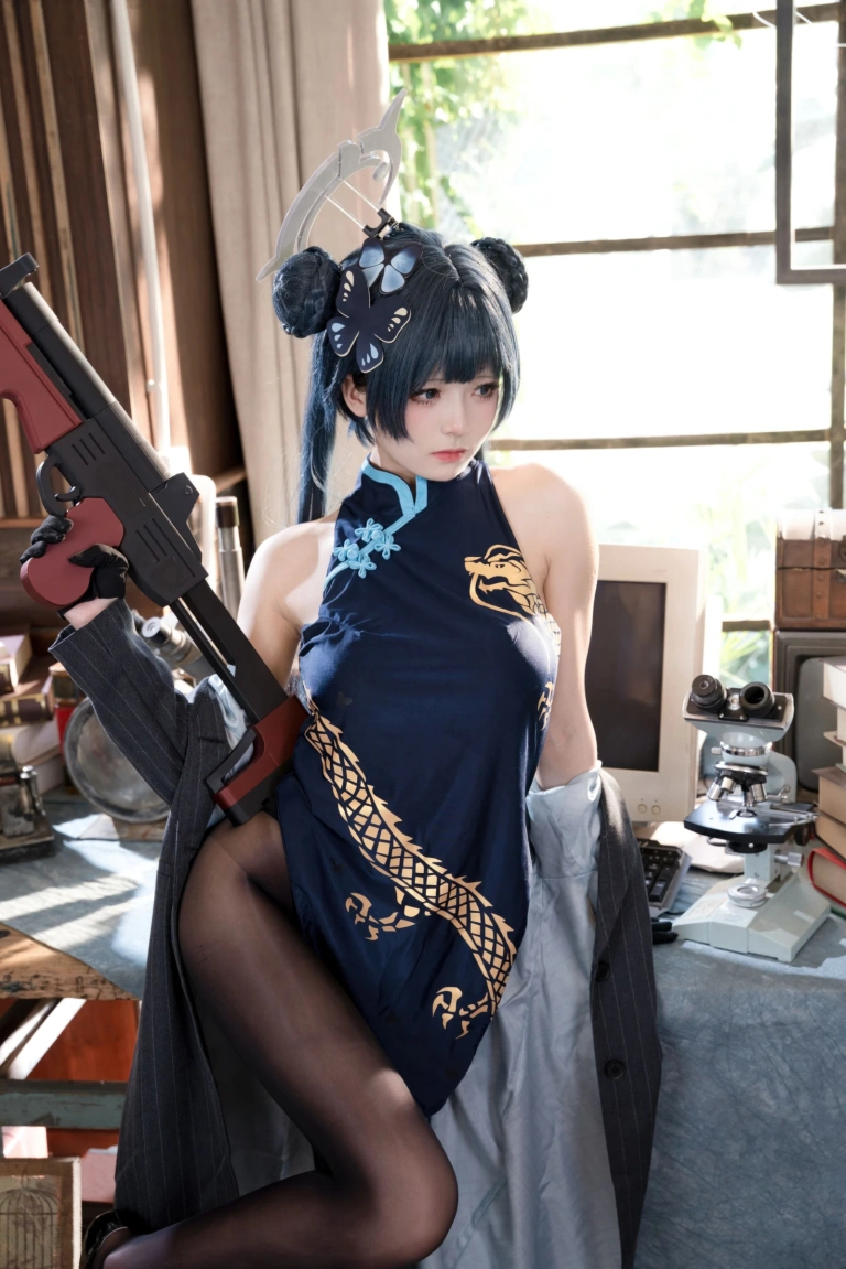 九柒喵《蔚蓝档案 妃咲原皮》写真图集 54P｜在线预览与图包下载