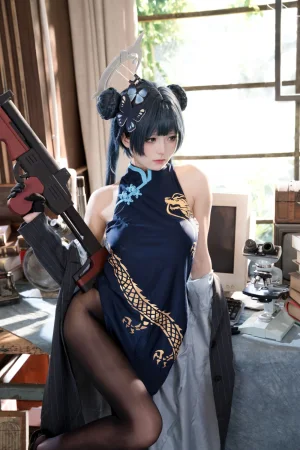 九柒喵《蔚蓝档案 妃咲原皮》写真图集 54P｜在线预览与图包下载