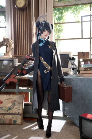 九柒喵《蔚蓝档案 妃咲原皮》写真图集 54P｜在线预览与图包下载