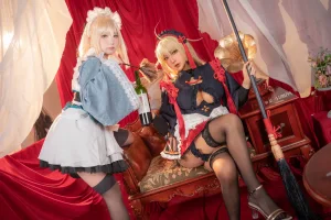是一只熊仔&小容仔咕咕咕w《fgo 冲田总司 魔神冲田 双人捆绑》写真图集 55P｜在线预览与图包下载
