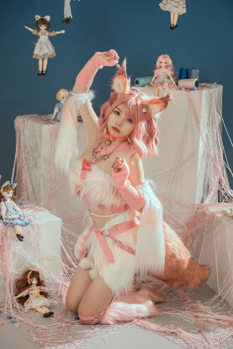 七月喵子《幻想兽娘集日食 蒂迟亚希》写真图集 24P｜在线预览与图包下载