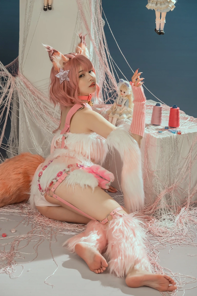 七月喵子《幻想兽娘集日食 蒂迟亚希》写真图集 24P｜在线预览与图包下载