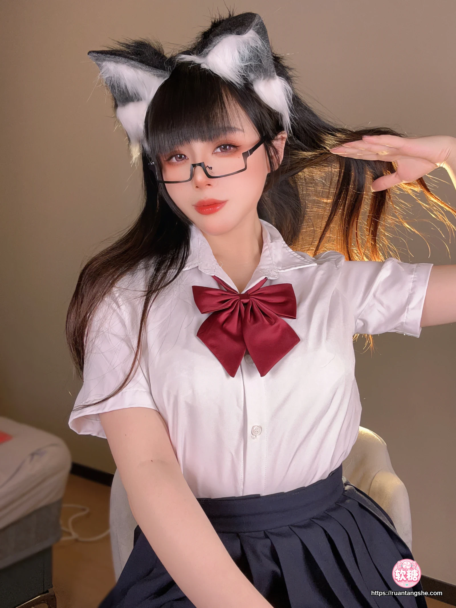 九言 九言 NO.036 - 猫耳娘的裙底
