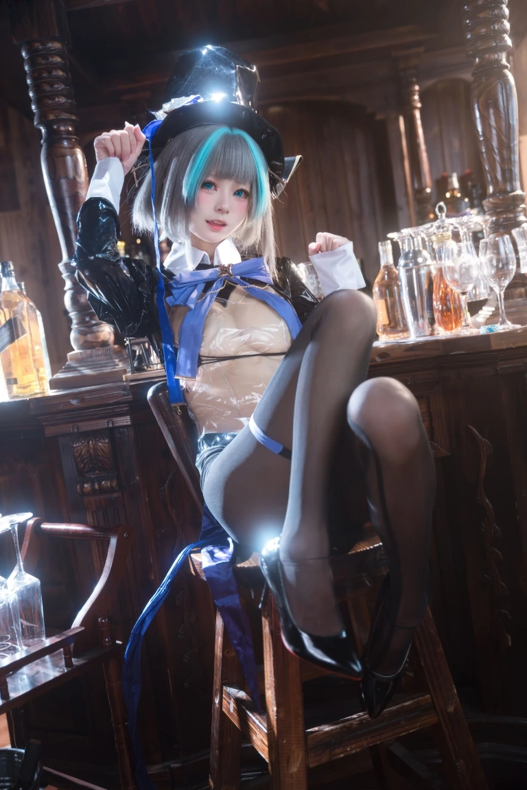 九柒喵《碧蓝航线 柴郡兔女郎》写真图集 58P｜在线预览与图包下载
