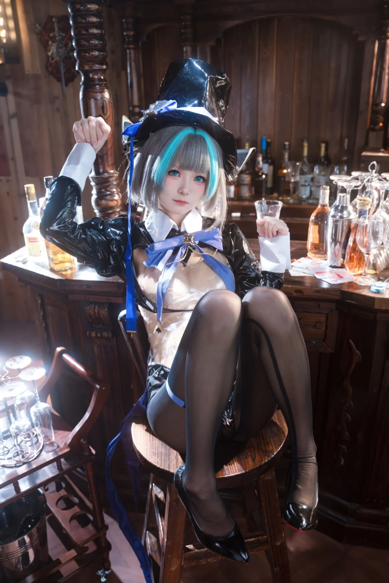 九柒喵《碧蓝航线 柴郡兔女郎》写真图集 58P｜在线预览与图包下载