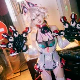 花铃《交错战线 绯猁机甲猫猫》写真图集 20P｜在线预览与图包下载