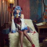 阿包也是兔娘《2021.11月舰长图包 原神 甘雨》写真图集 30P｜在线预览与图包下载