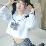 木棉棉《灰格子jk》写真图集 21P+1V｜在线预览与图包下载