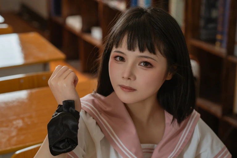 七月喵子《放学后的补习（&奈汐酱nice）》写真图集 72P+1V｜在线预览与图包下载