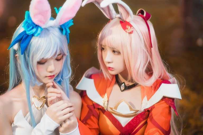 桜桃喵《双人公孙离（桜桃喵&疯猫ss）》写真图集 16P｜在线预览与图包下载