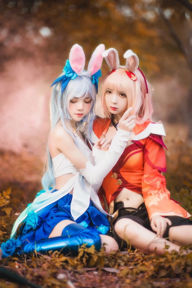 桜桃喵《双人公孙离（桜桃喵&疯猫ss）》写真图集 16P｜在线预览与图包下载