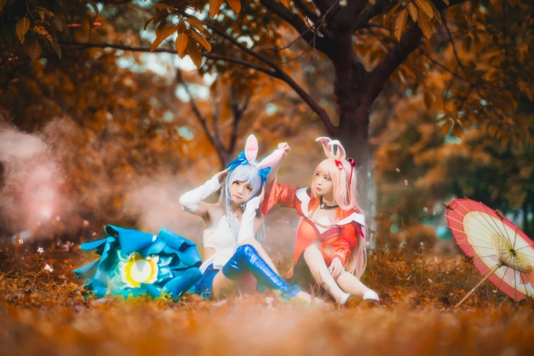 桜桃喵《双人公孙离（桜桃喵&疯猫ss）》写真图集 16P｜在线预览与图包下载