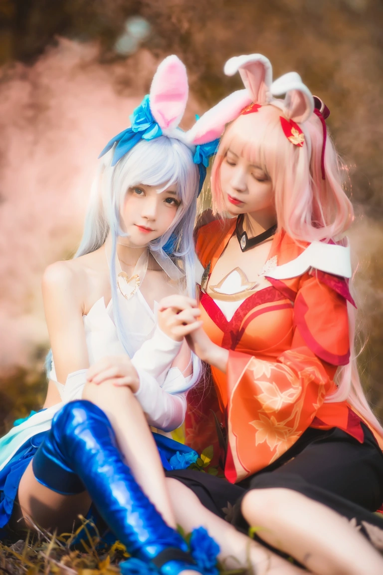 桜桃喵《双人公孙离（桜桃喵&疯猫ss）》写真图集 16P｜在线预览与图包下载