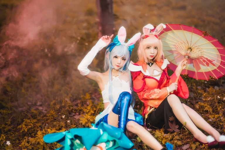 桜桃喵《双人公孙离（桜桃喵&疯猫ss）》写真图集 16P｜在线预览与图包下载